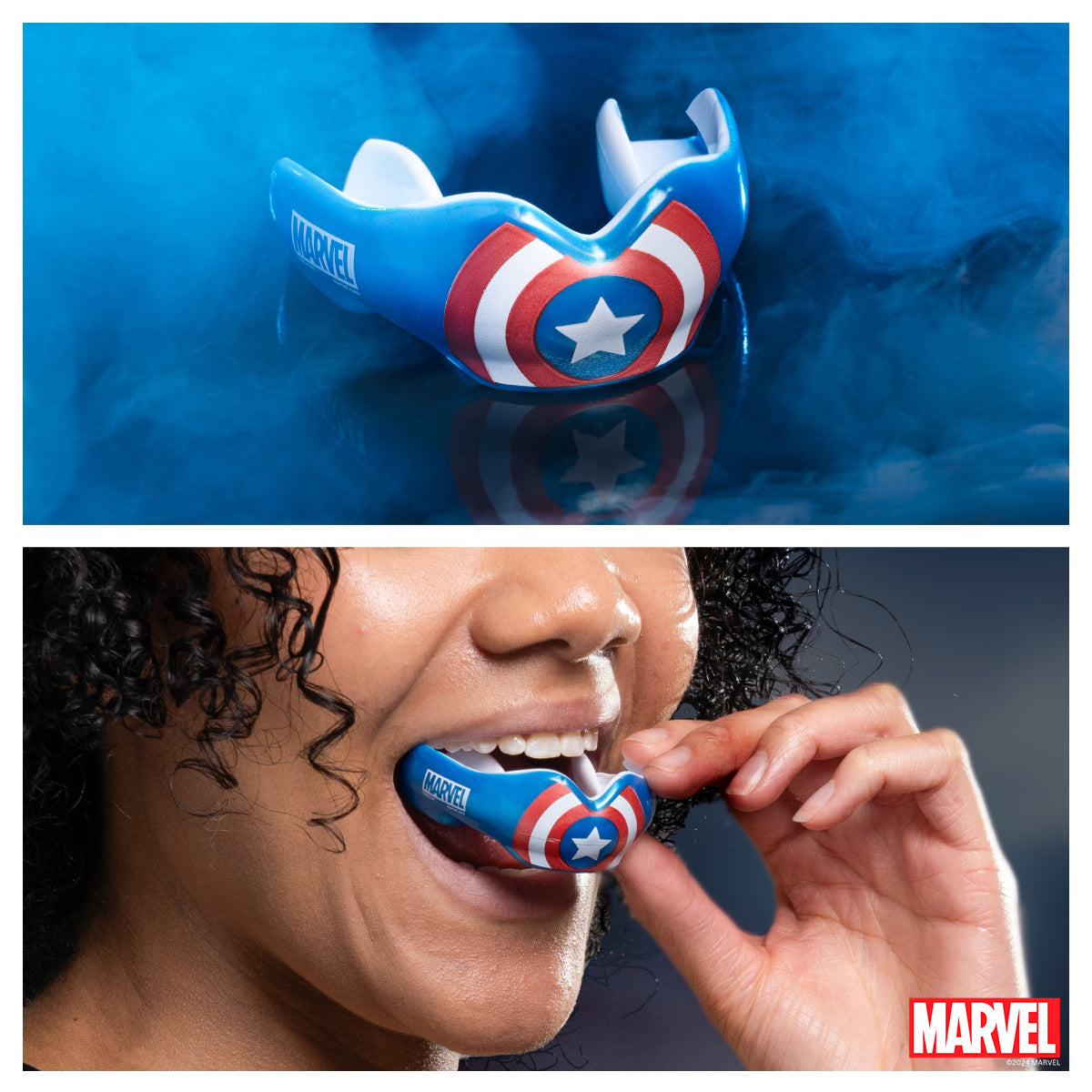 SafeJawz Marvel Ortho Captain America Mouthguard