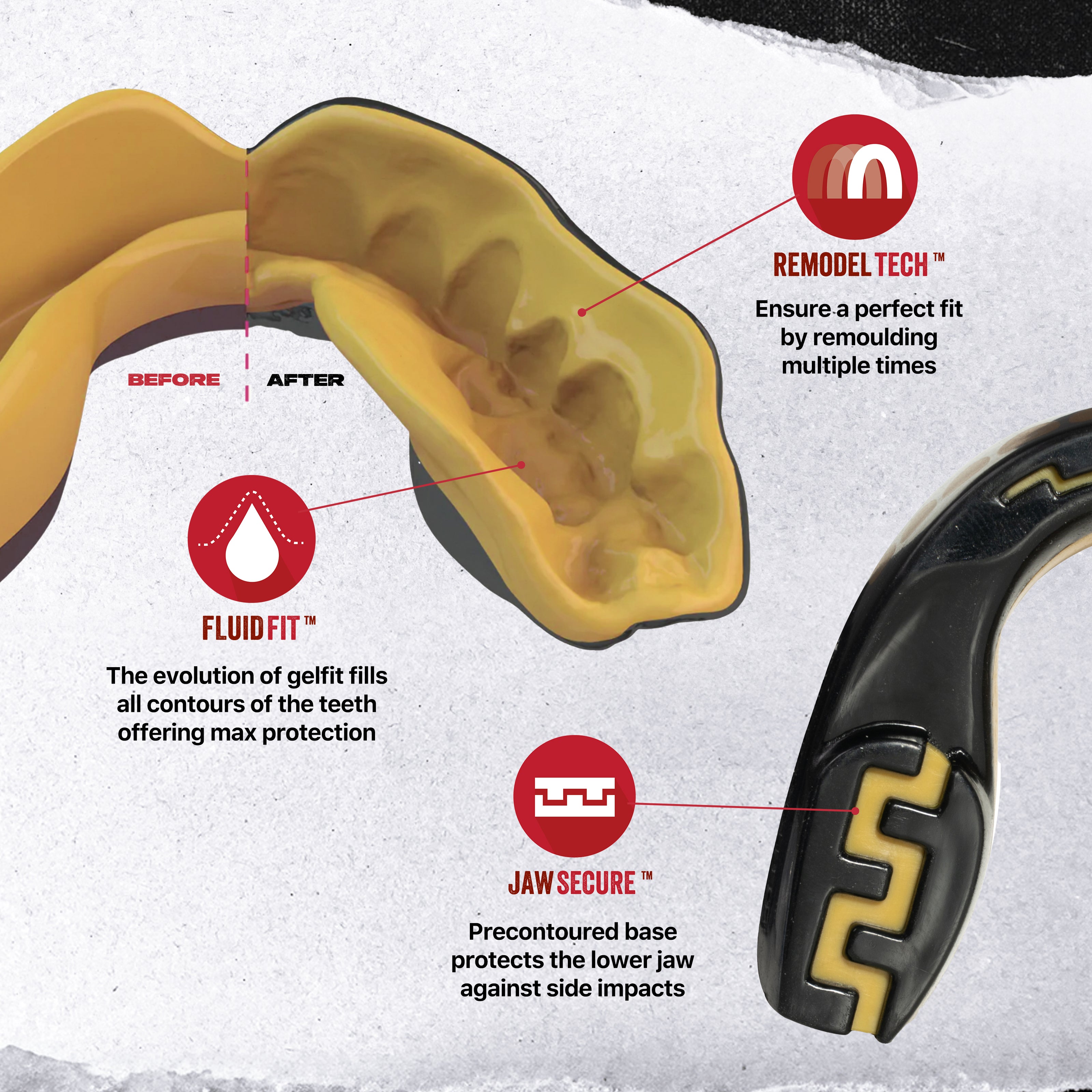 SAFEJAWZ® Extro Series Goldie Mouthguard.