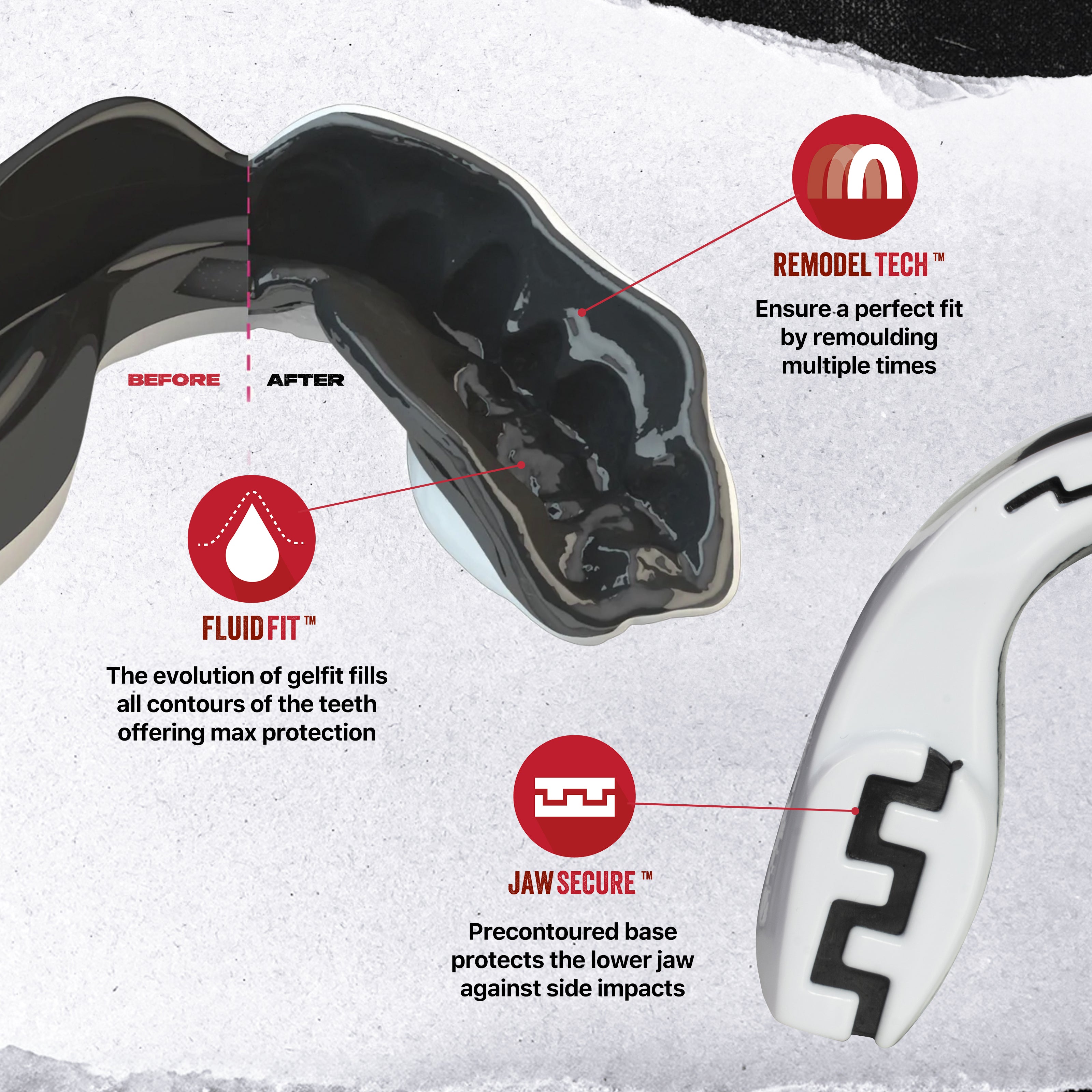 SAFEJAWZ® Extro Series 'Mo' Mouthguard