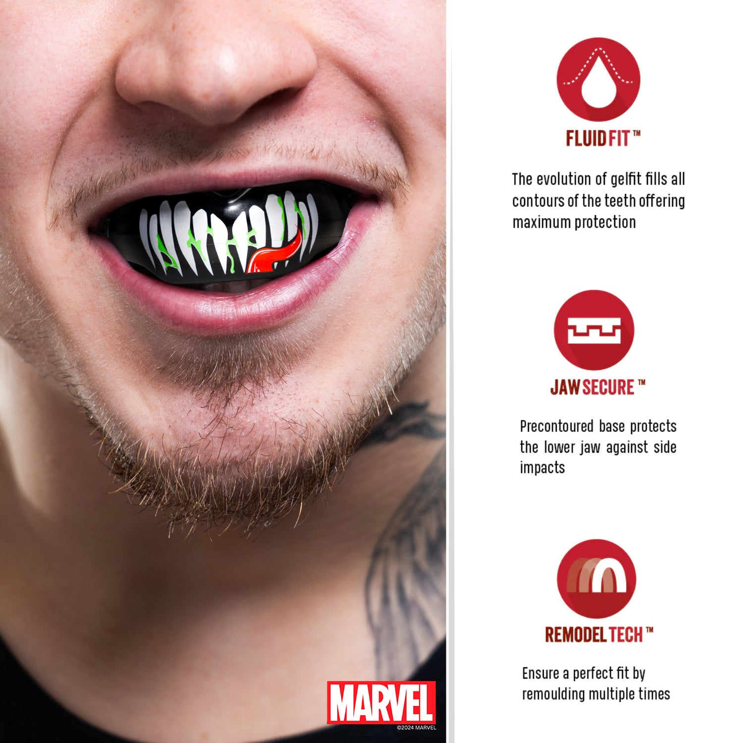 SafeJawz Marvel Ortho Venom Mouthguard