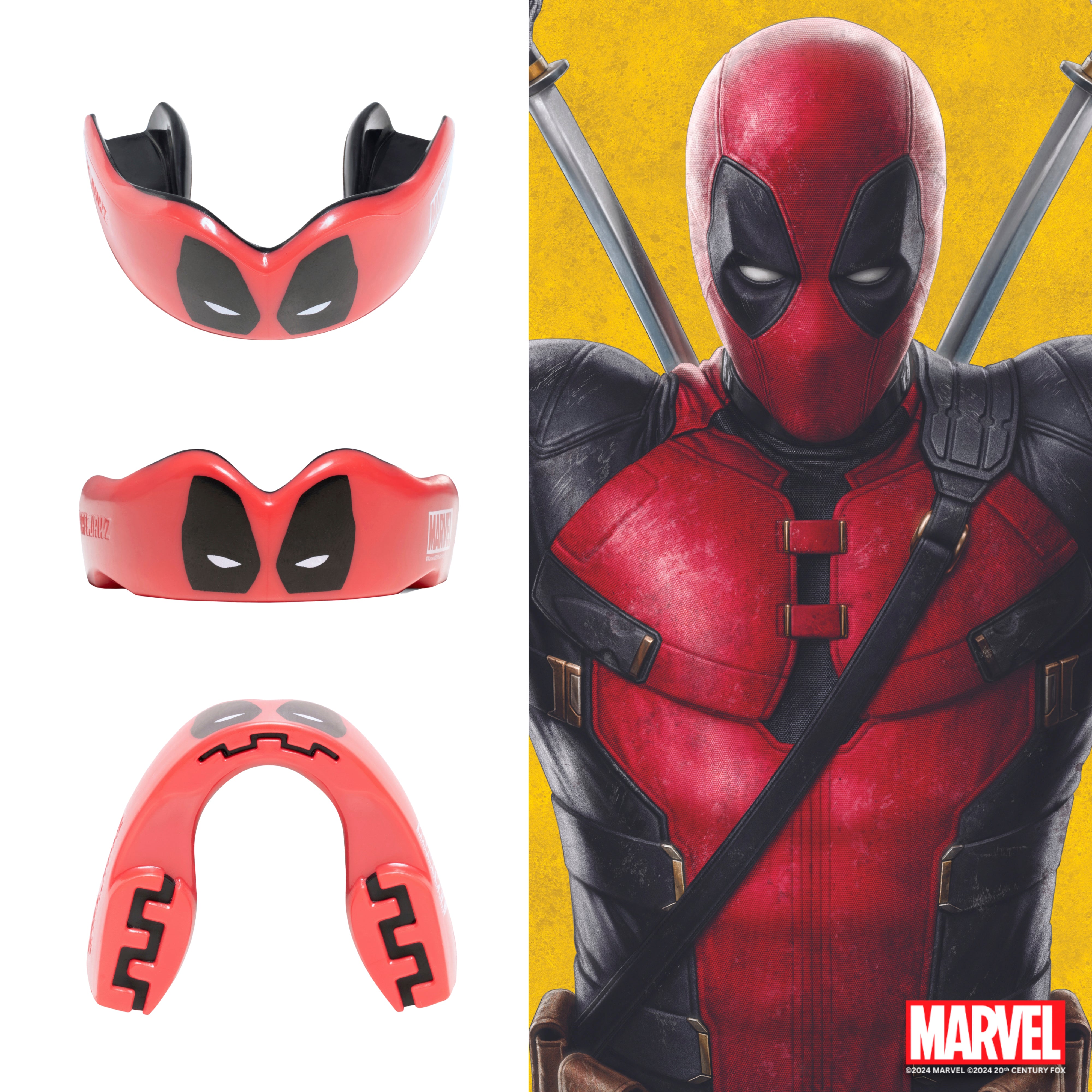 SafeJawz Marvel Deadpool Mouthguard Adults