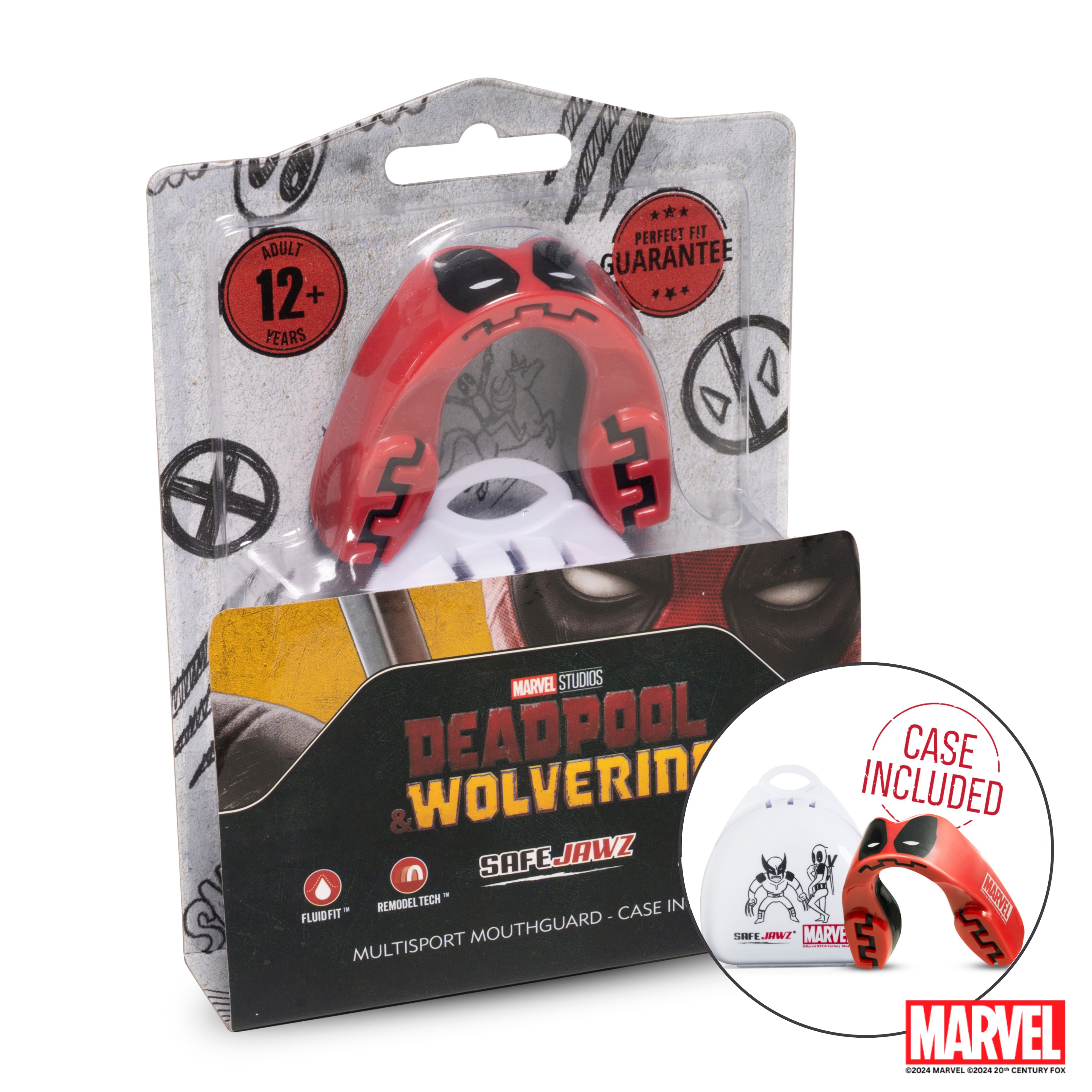 SafeJawz Marvel Deadpool Mouthguard Adults