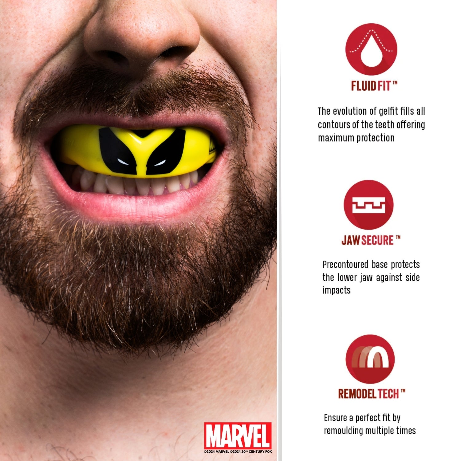 SafeJawz Marvel Wolverine Mouthguard Adults